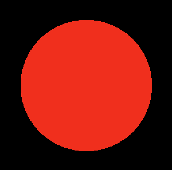 Blood red 2D circle